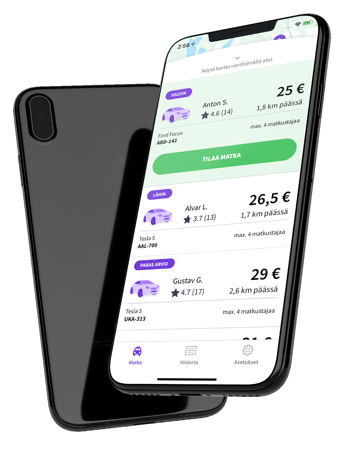 Kilpailuta taksikyytisi